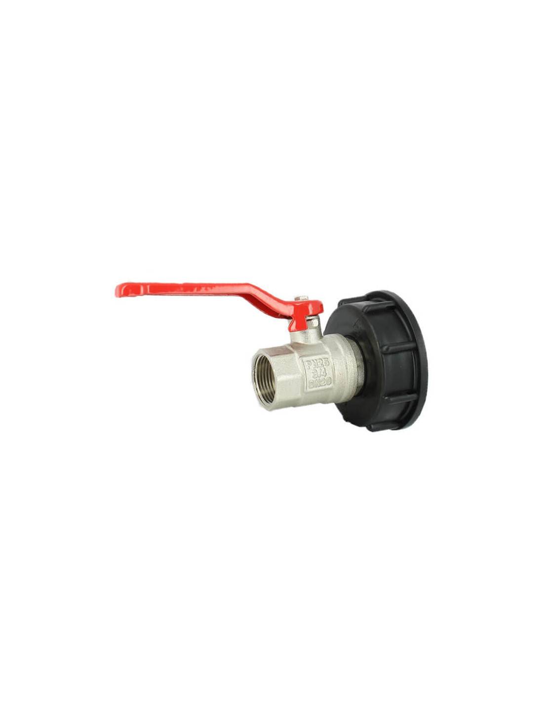 Raccord S60X6 - Vanne laiton - Femelle 3/4'' Pas gaz (20x27 mm) - Imagen 1
