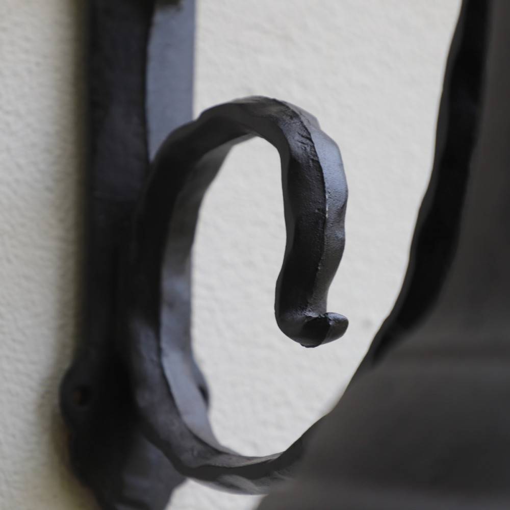 Cloche de jardin de porte ancienne murale fonte marron 50 x 30 x 35 cm Chemin de campagne - Image 6