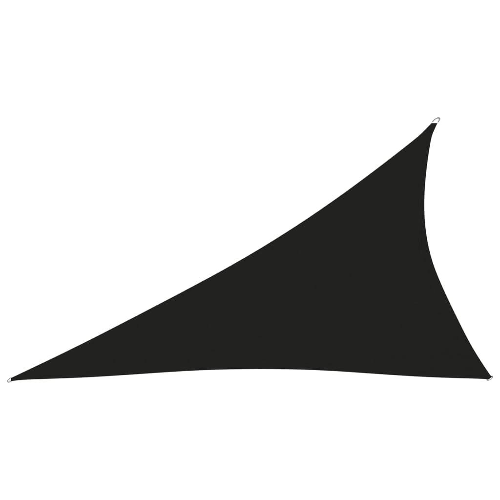 Helloshop26 - Voile toile d'ombrage parasol tissu oxford triangulaire 3 x 4 x 5 m noir - Imagen 1