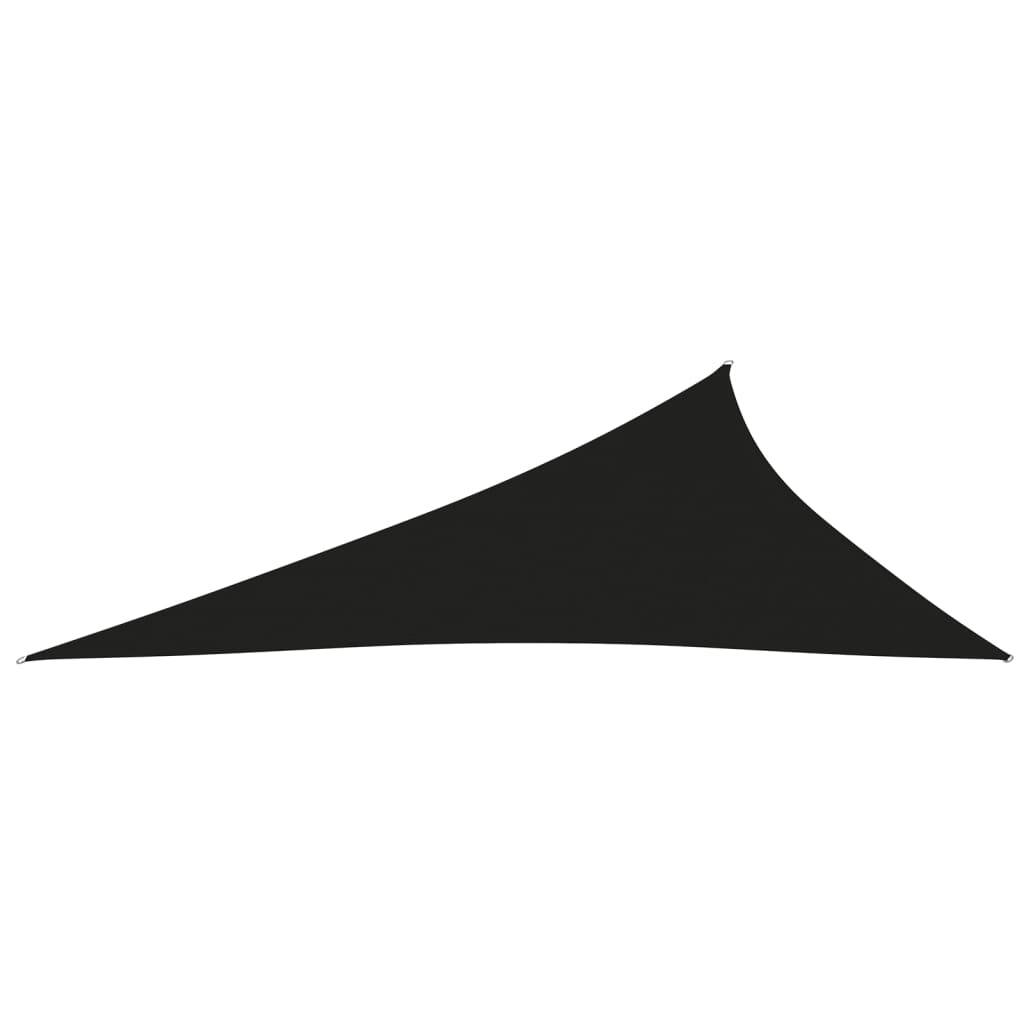 Helloshop26 - Voile toile d'ombrage parasol tissu oxford triangulaire 3 x 4 x 5 m noir - Imagen 2