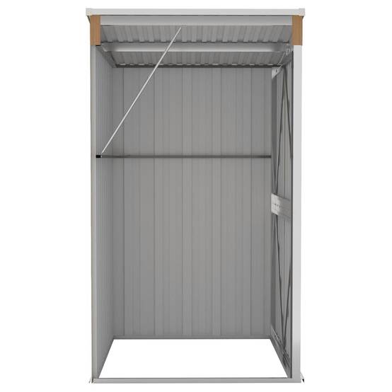 Abri de jardin 1.18m² - Cabane de jardin - Remise de jardin murale Marron 118x100x178 cm Acier galvanisé MP670 MAISON CHIC - Image 6