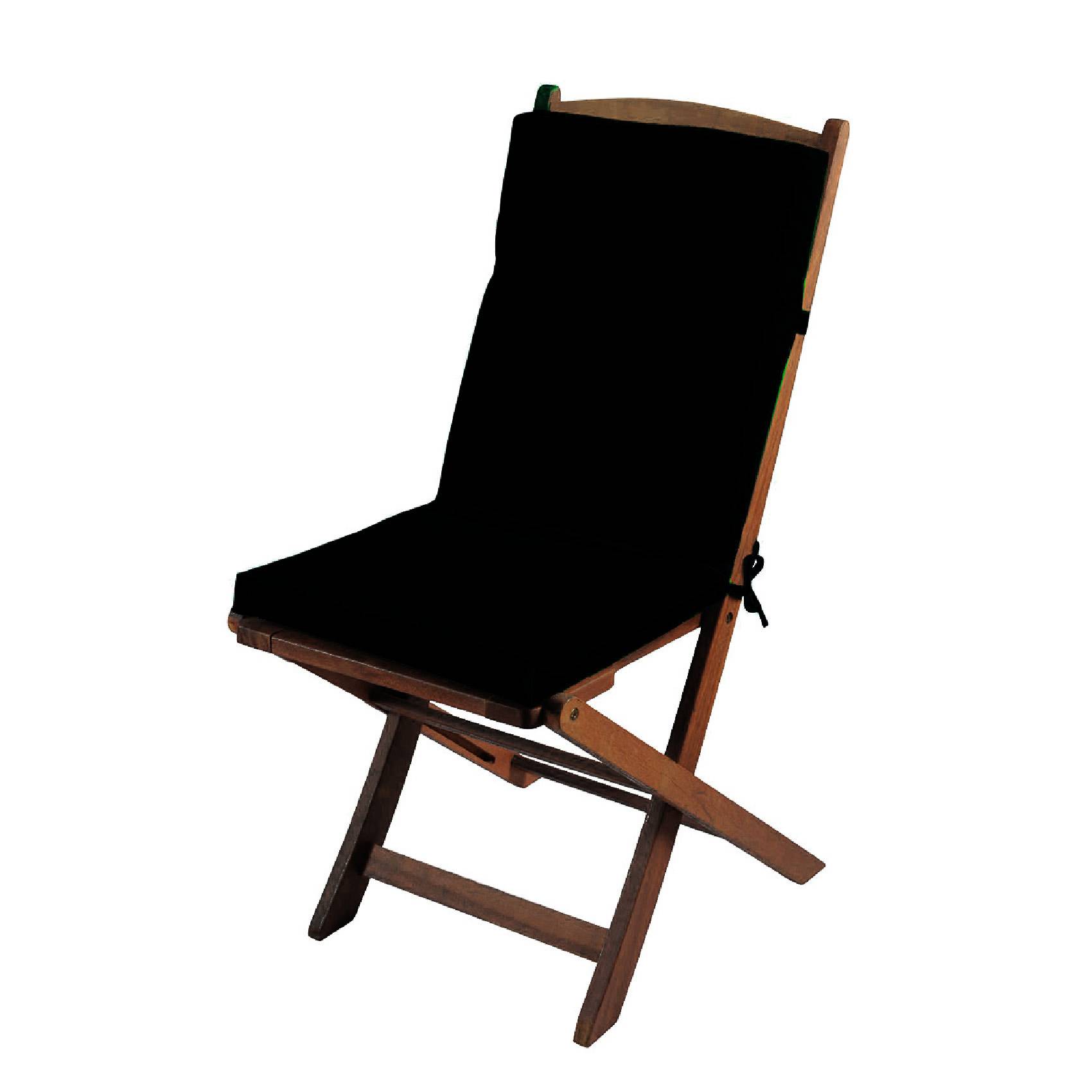 Home Maison - Coussin de fauteuil extérieur assise et dossier MINORQUE - HOME MAISON - Polyester - Noir - Imagen 1