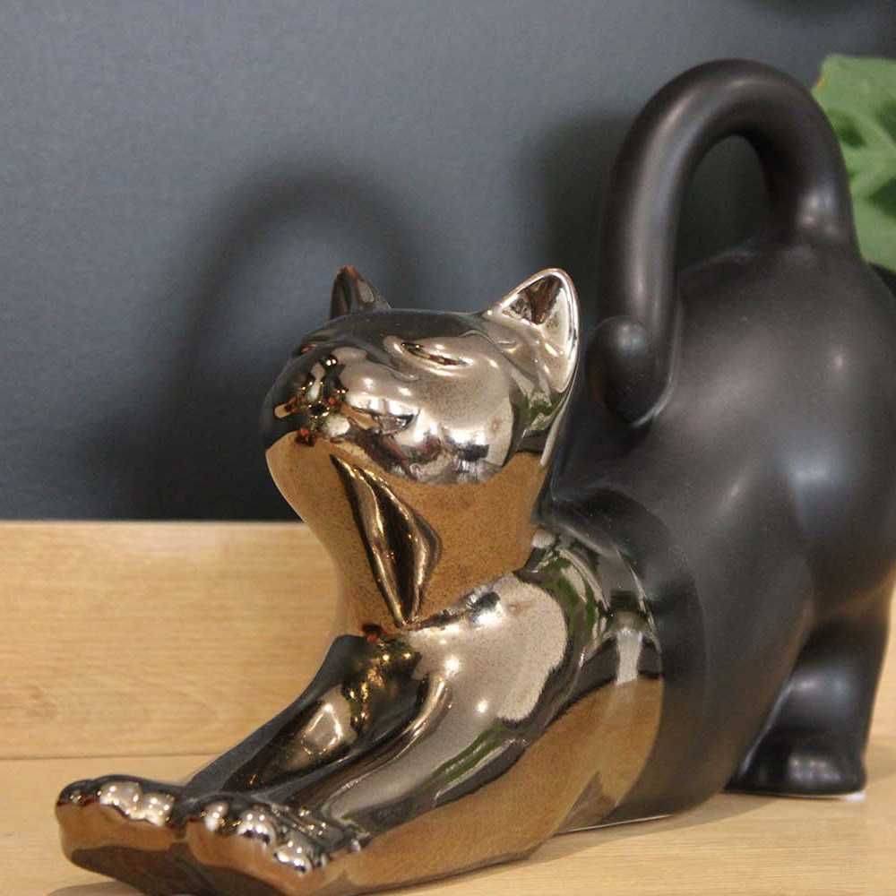 Drimmer - Statuette chat allongé en céramique Zoya Drimmer - Imagen 3