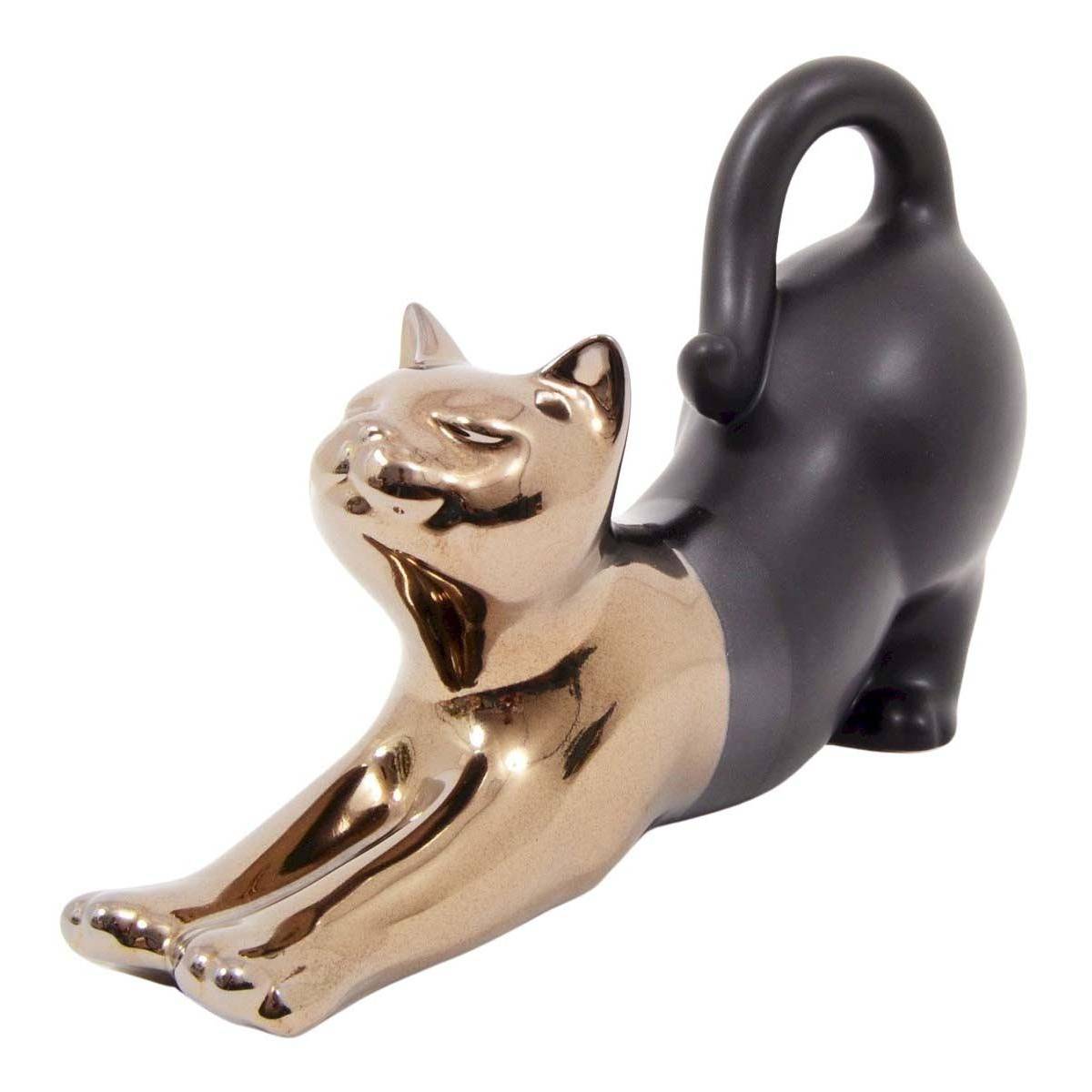 Drimmer - Statuette chat allongé en céramique Zoya Drimmer - Imagen 1
