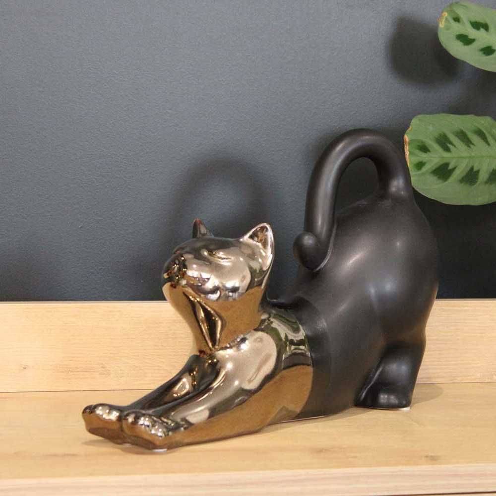 Drimmer - Statuette chat allongé en céramique Zoya Drimmer - Imagen 2