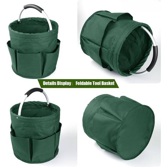 Panier À Outils Jardinage 17L Avec 6 Poches Pliable DtopbuyAge - Image 5
