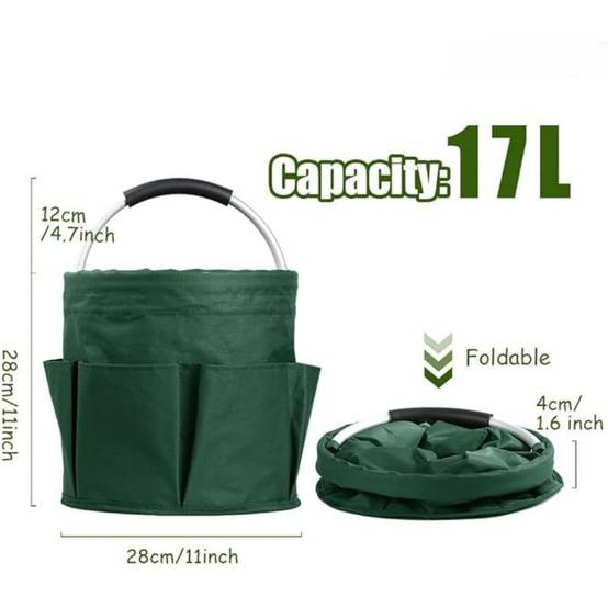 Panier À Outils Jardinage 17L Avec 6 Poches Pliable DtopbuyAge - Image 2