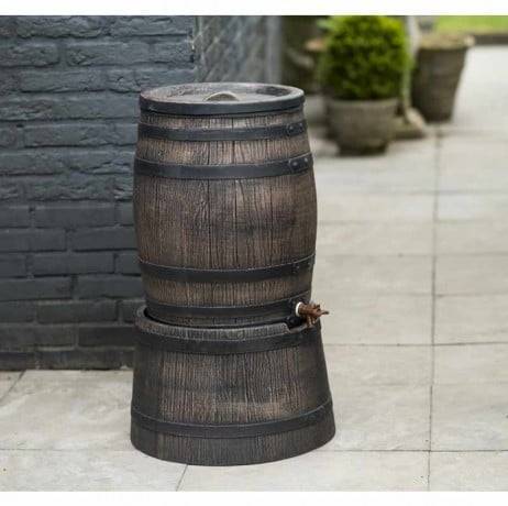 Nature - Récupérateur d'eau barrique 50 litres, Socle Sans socle - Imagen 2