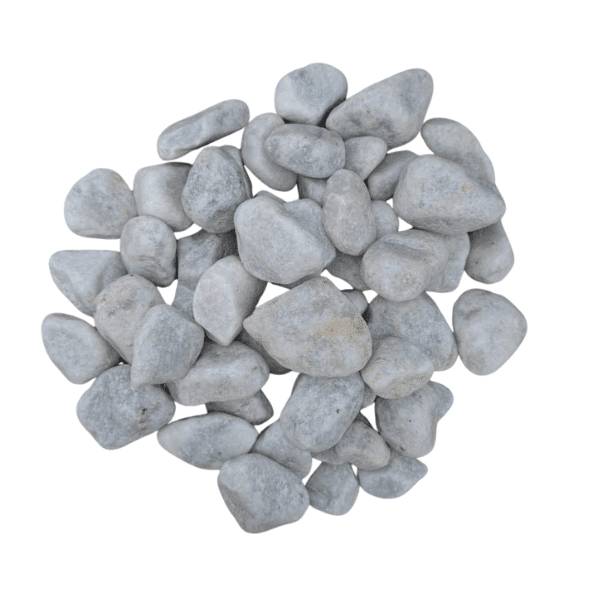 Galet marbre blanc 25/40 mm – Lot 15 sacs +/- 25 kg - Image 1