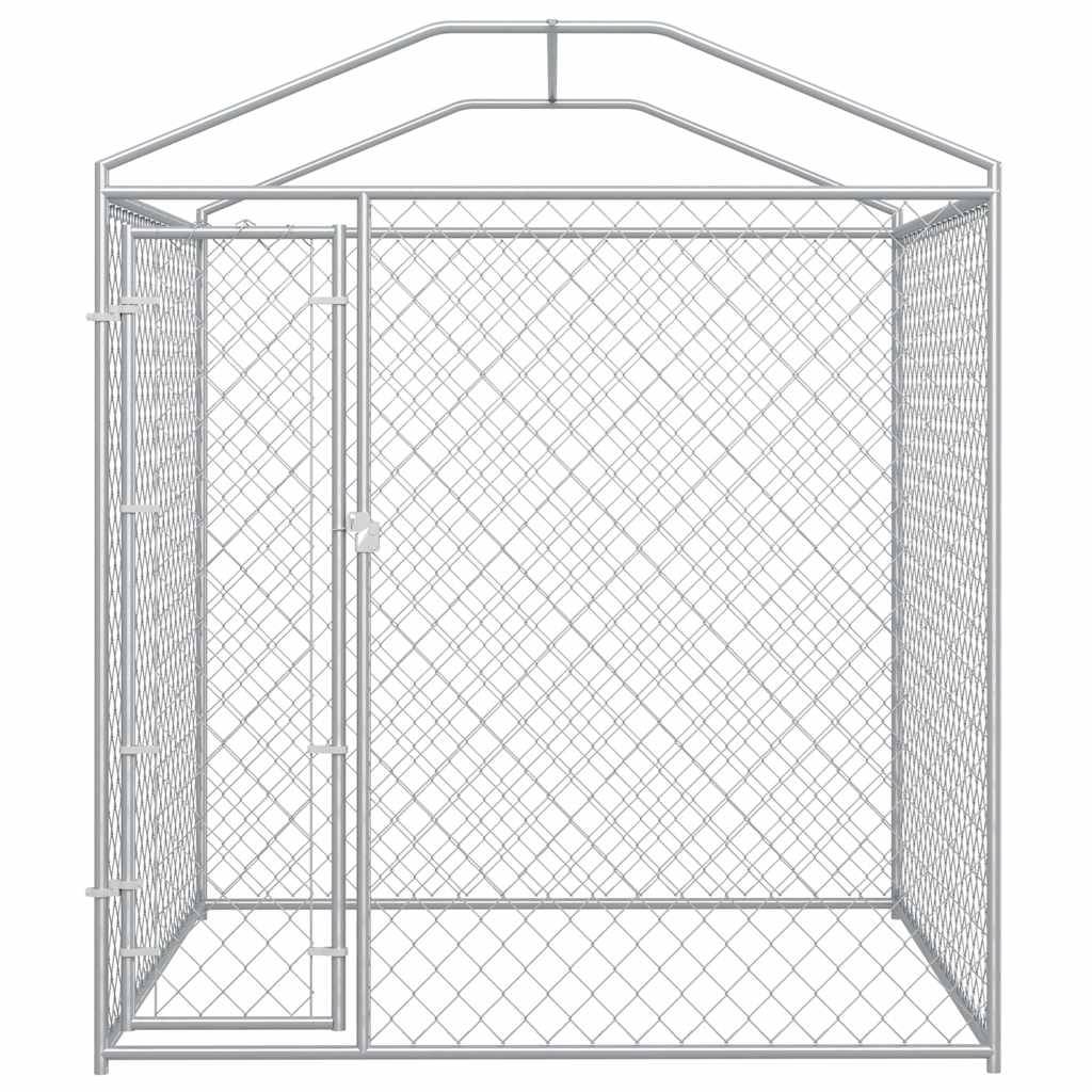 Vidaxl - Chenil d'extérieur avec toit pour chiens 193x193x225 cm vidaXL 145026 - Imagen 8