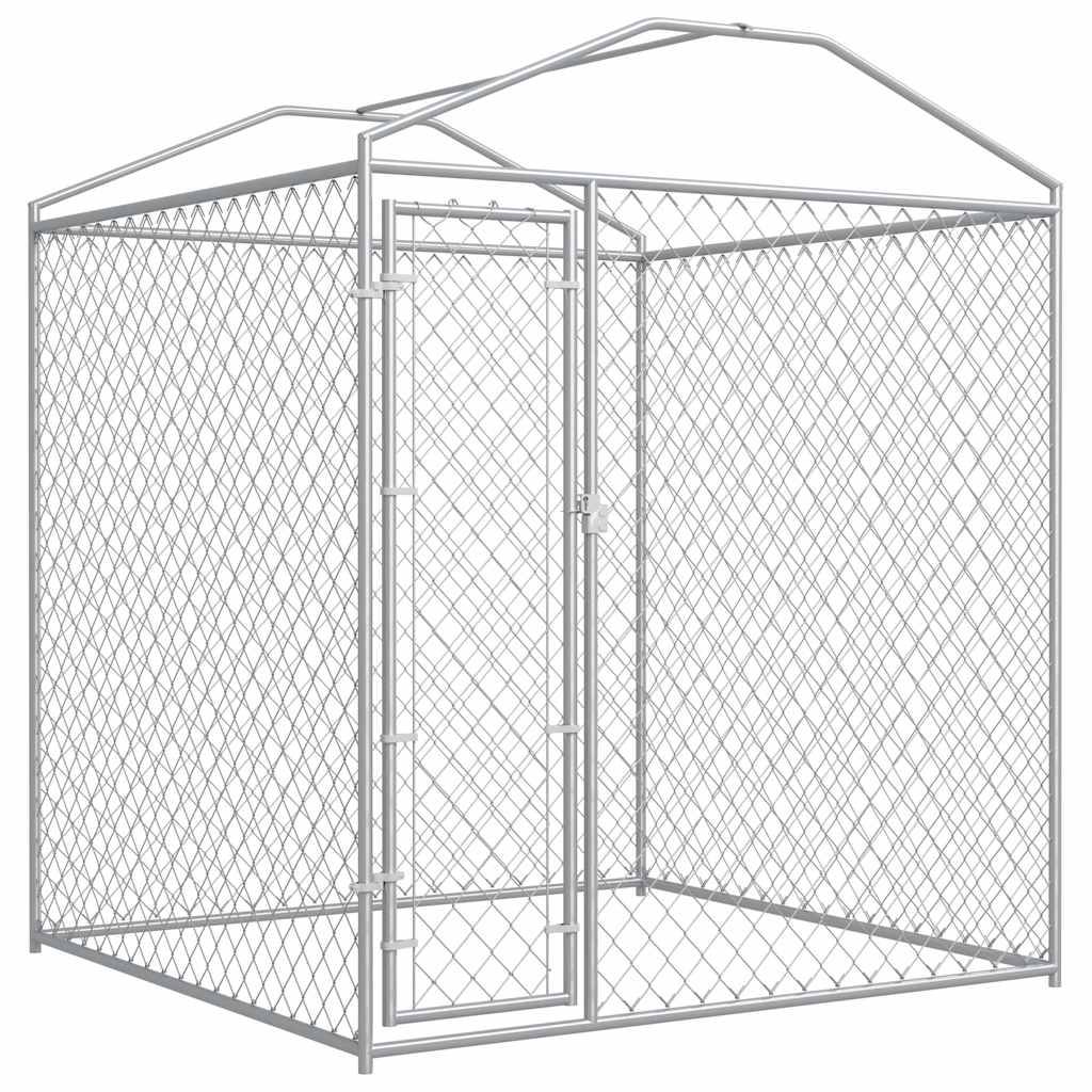 Vidaxl - Chenil d'extérieur avec toit pour chiens 193x193x225 cm vidaXL 145026 - Imagen 7