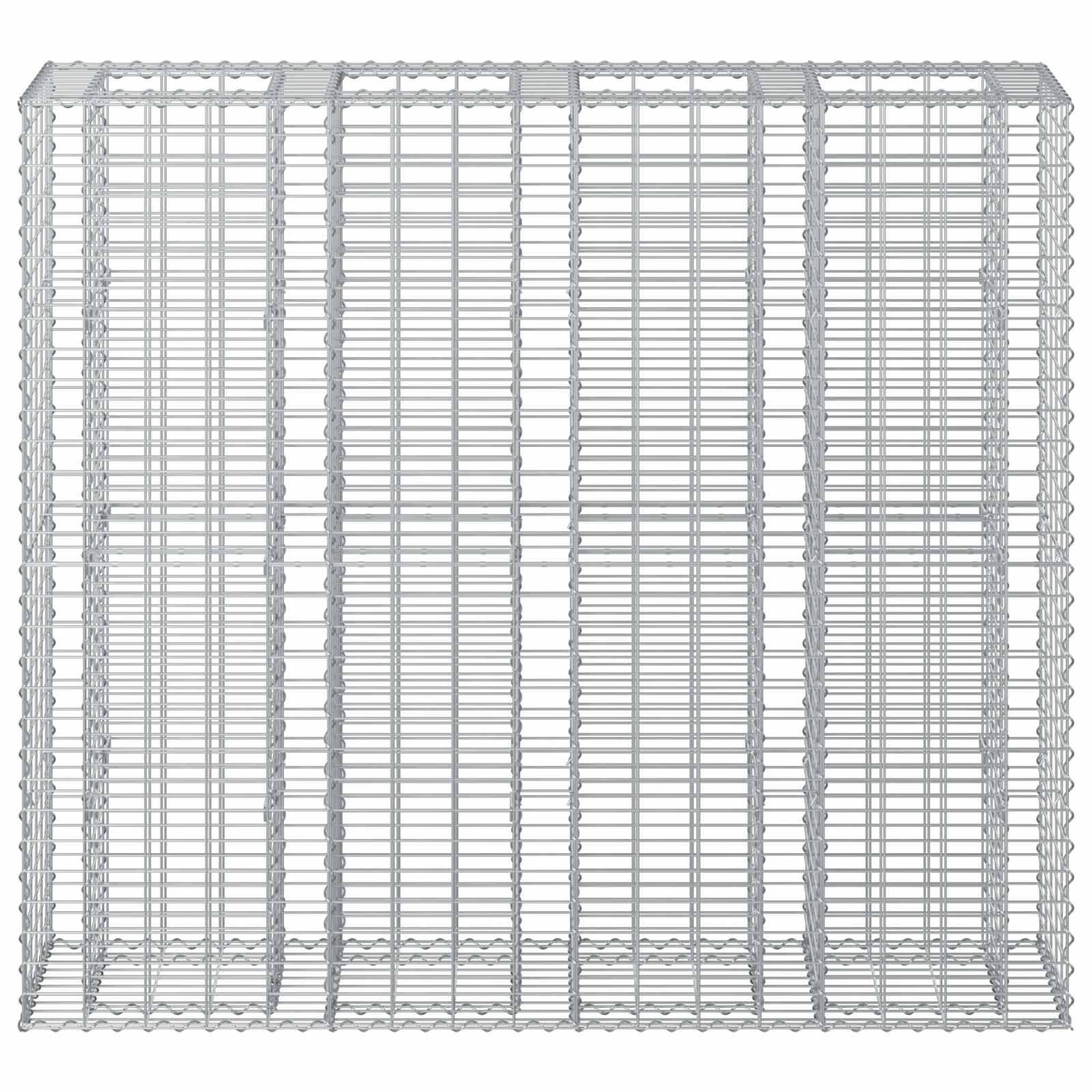 Lit surélevé gabion acier galvanisé argenté 170 x 50 x 150 cm - PANGIVO - Image 6