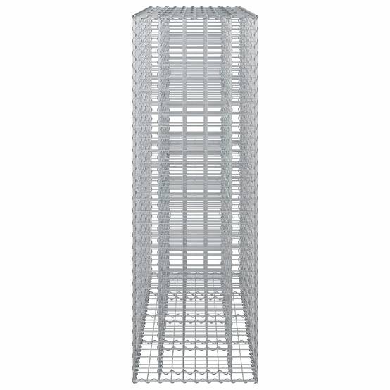 Lit surélevé gabion acier galvanisé argenté 170 x 50 x 150 cm - PANGIVO - Image 7