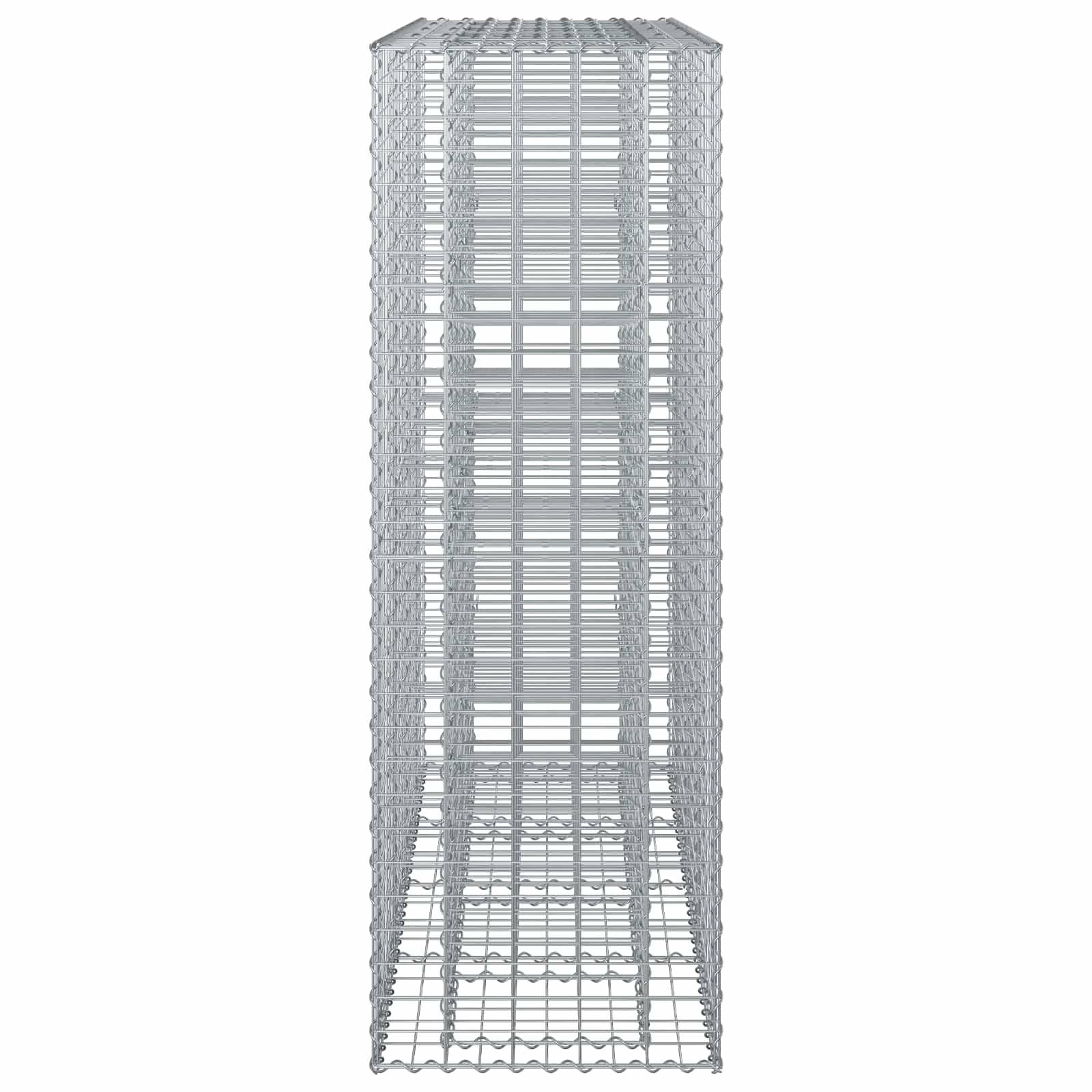 Lit surélevé gabion acier galvanisé argenté 170 x 50 x 150 cm - PANGIVO - Image 7