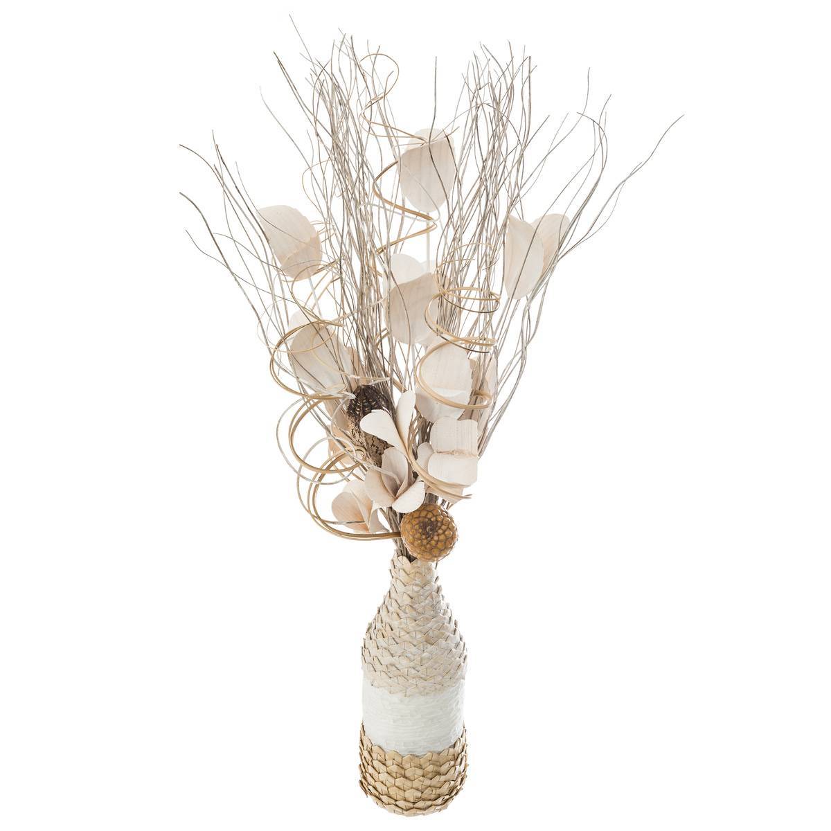 Atmosphera - Composition florale artificielle vase osier H50cm - Atmosphera Créateur d'intérieur - Imagen 2