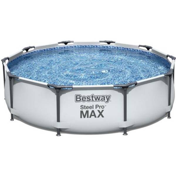 Bestway - Kit Piscine hors sol tubulaire BESTWAY Steel Pro Max™ - 305 x 76 cm - Ronde (Livrée avec un patch de réparation) - Image 1