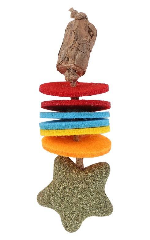 Wouapy - Juguete para gato Fun Sparko para morder, fieltro marrón, 12 cm - WOUAPY