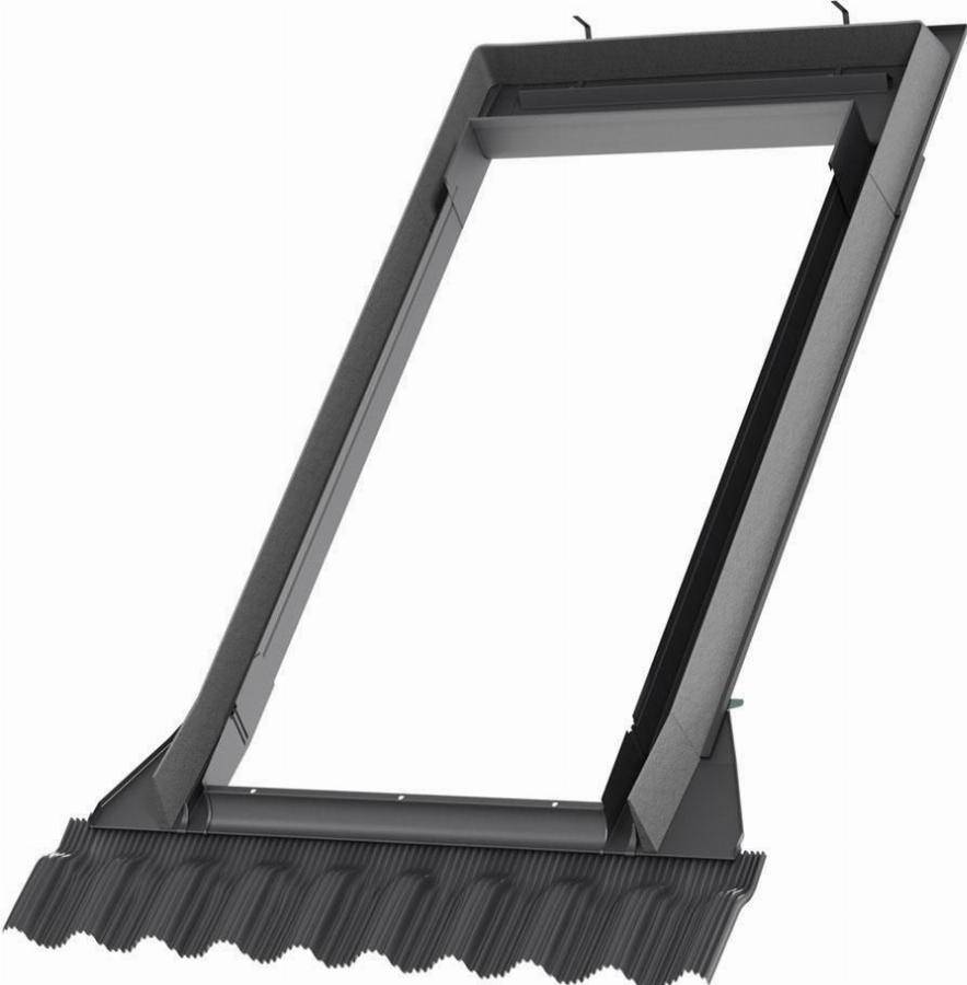 Raccord de remplacement Gris 55x78 VELUX tuile jusqu'à 120 mm de relief - EW CK02 0000 - Image 1