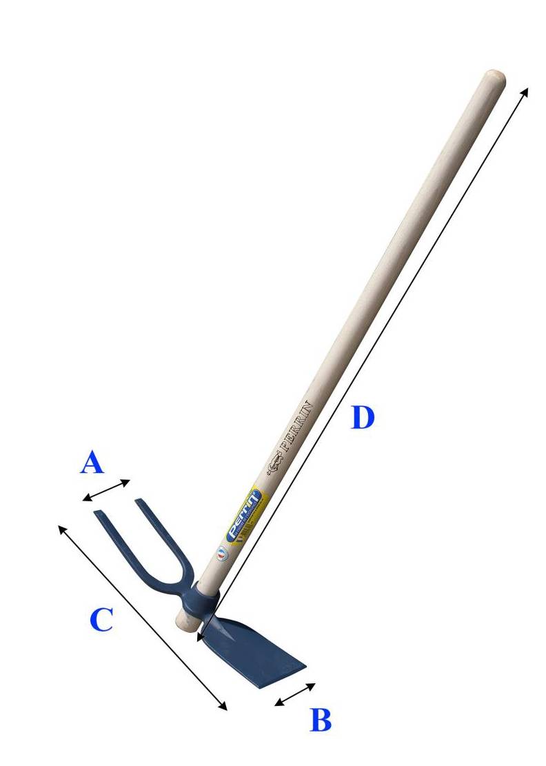 Outils Perrin - Serfouette à vigne de 40 emmanché Outils Perrin - Image 1