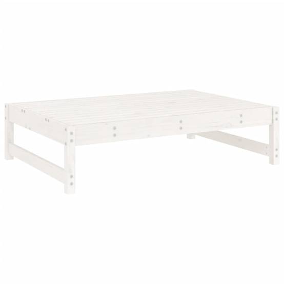 4 pcs salon de jardin - Mobilier d'extérieur blanc bois de pin massif-JU8029 - Image 4