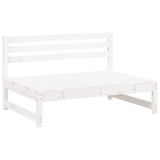 4 pcs salon de jardin - Mobilier d'extérieur blanc bois de pin massif-JU8029 - Image 3