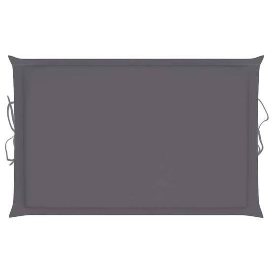 Chaise Longue Jardin Bois Acacia Massif Forme Ergonomique Pliable Anthracite - ComfortXL Outdoor Living - Image 6