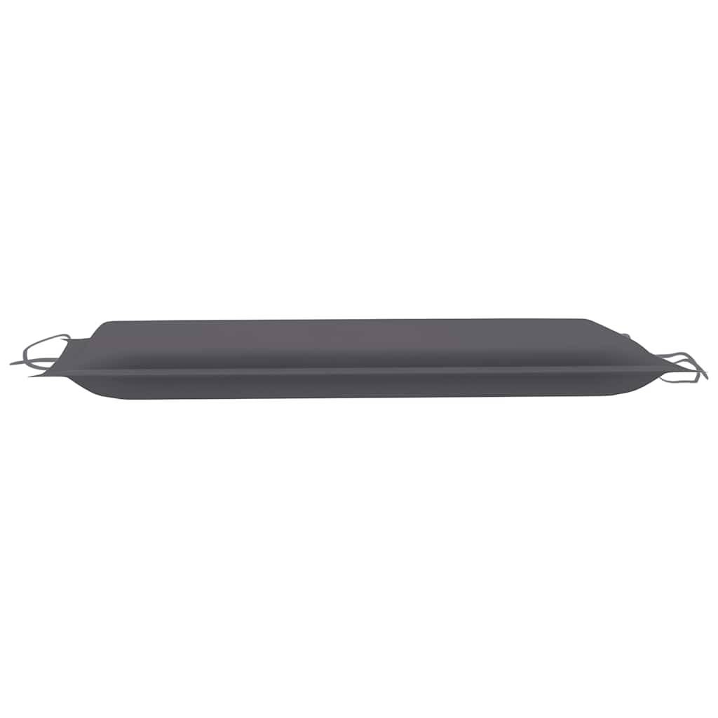 Chaise Longue Jardin Bois Acacia Massif Forme Ergonomique Pliable Anthracite - ComfortXL Outdoor Living - Image 7