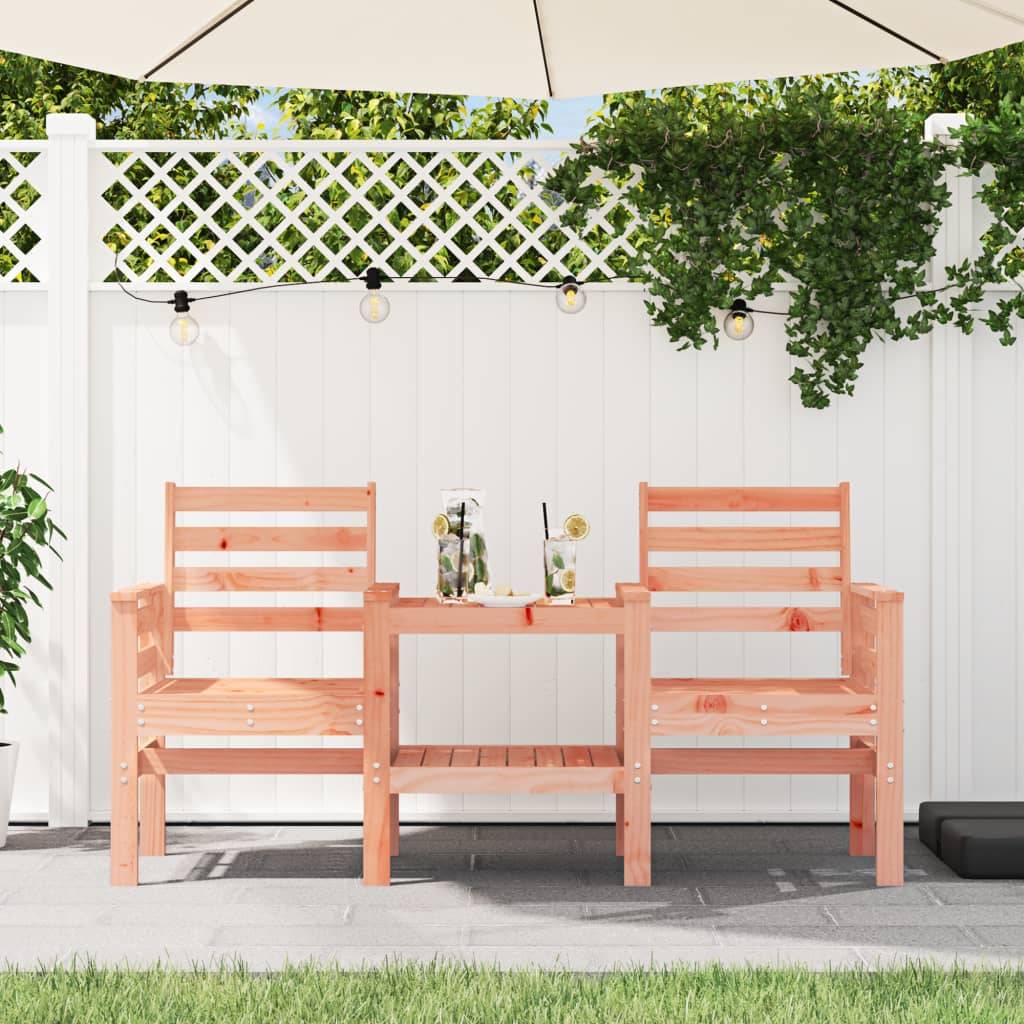 Maison Chic - Banc de jardin - Banc d'extérieur - Banquette avec table 2 places bois massif de douglas - Imagen 2