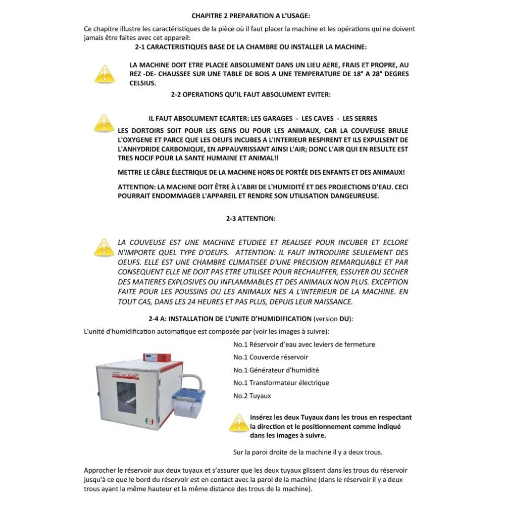 Couveuse Automatique DUC 70 Maino® avec Kit Humidificateur - 70 Œufs - Image 9