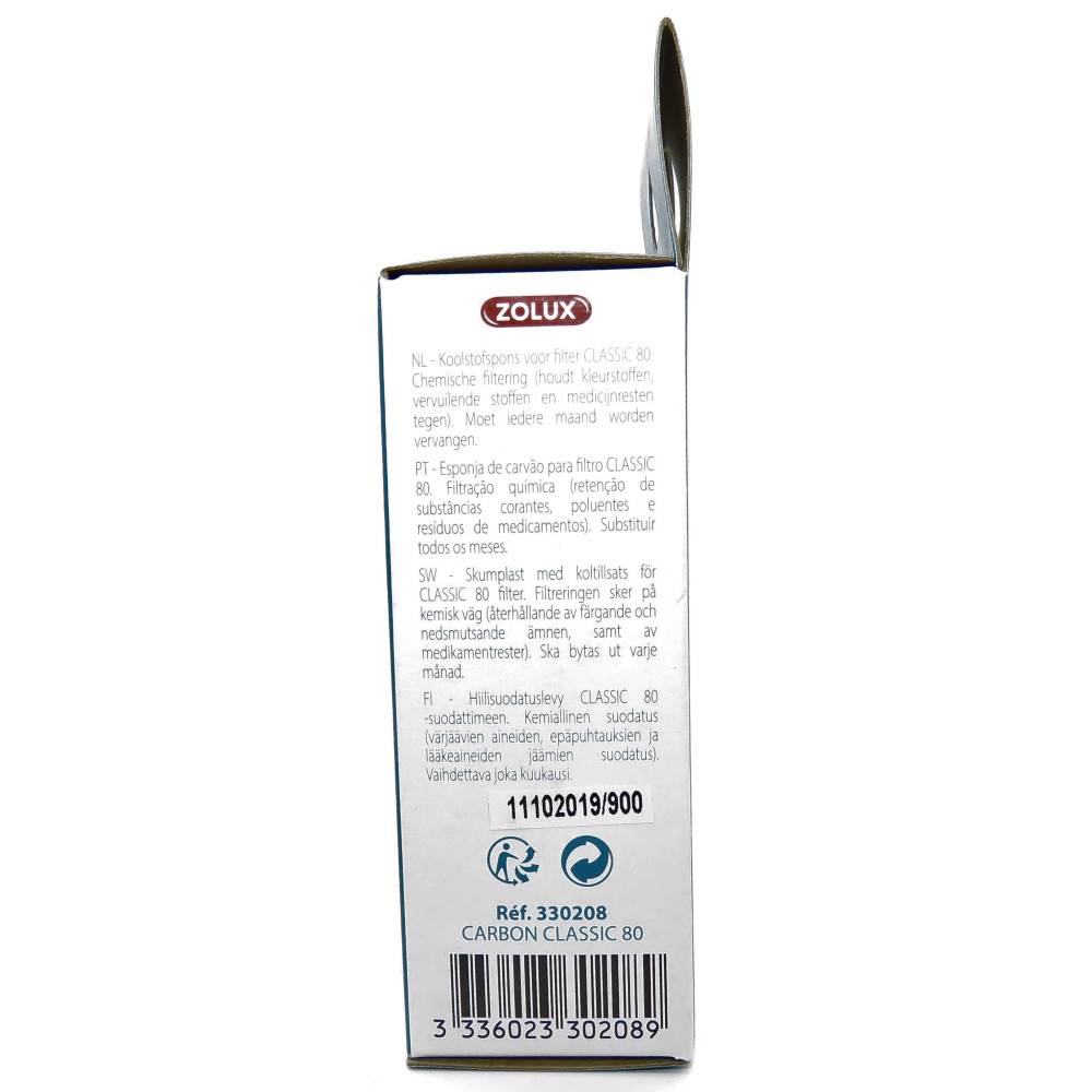 Zolux - Filtre pour pompe classic 80, filtre CL80 C mousse charbon x 4 pour aquarium. - Image 6