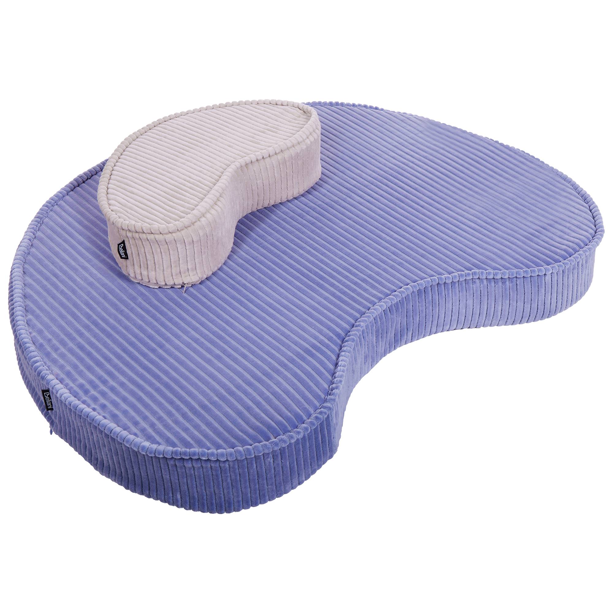 Beliani - Coussin de sol Velours Violet clair NILI - 40x25x10- Beliani - Image 3