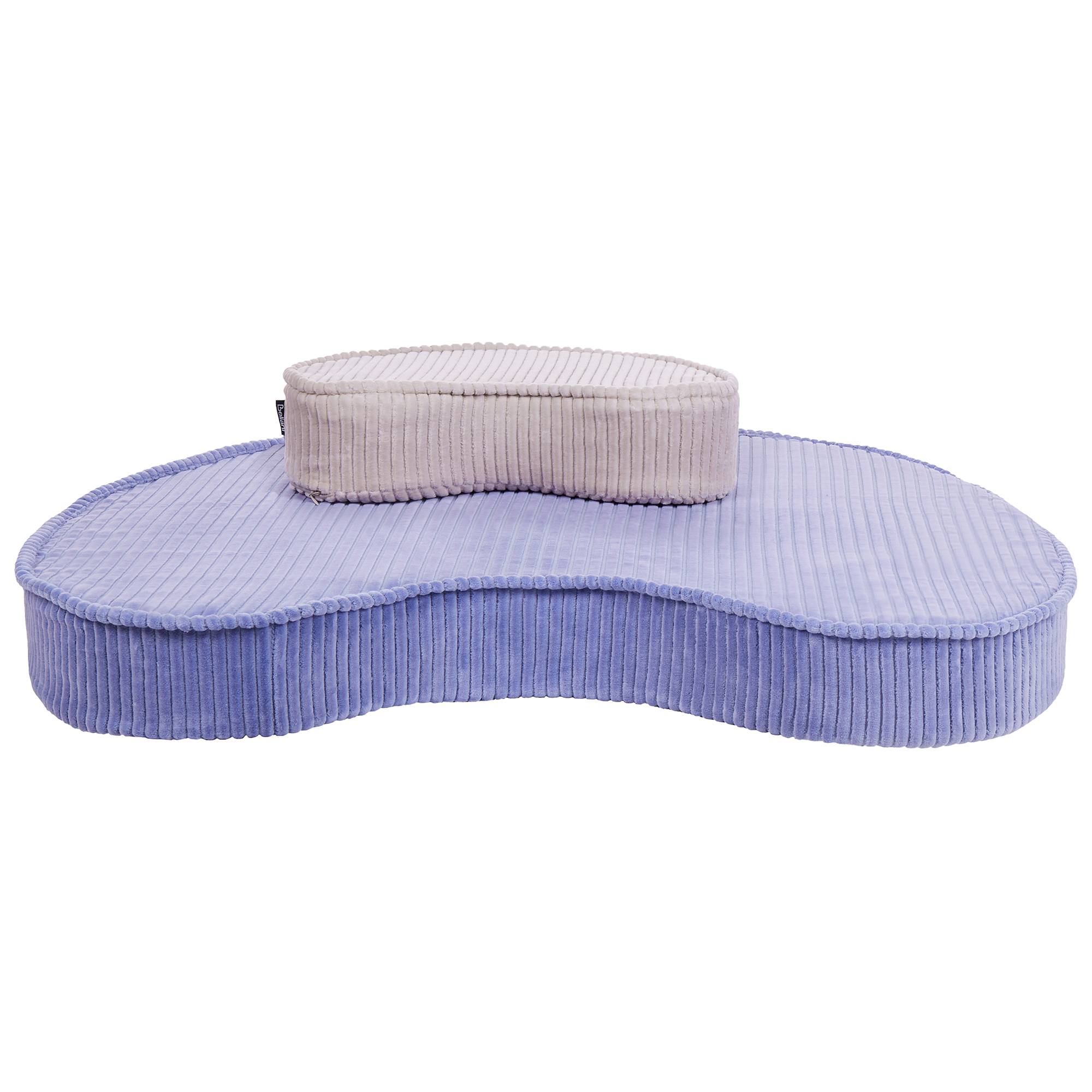 Beliani - Coussin de sol Velours Violet clair NILI - 40x25x10- Beliani - Image 4