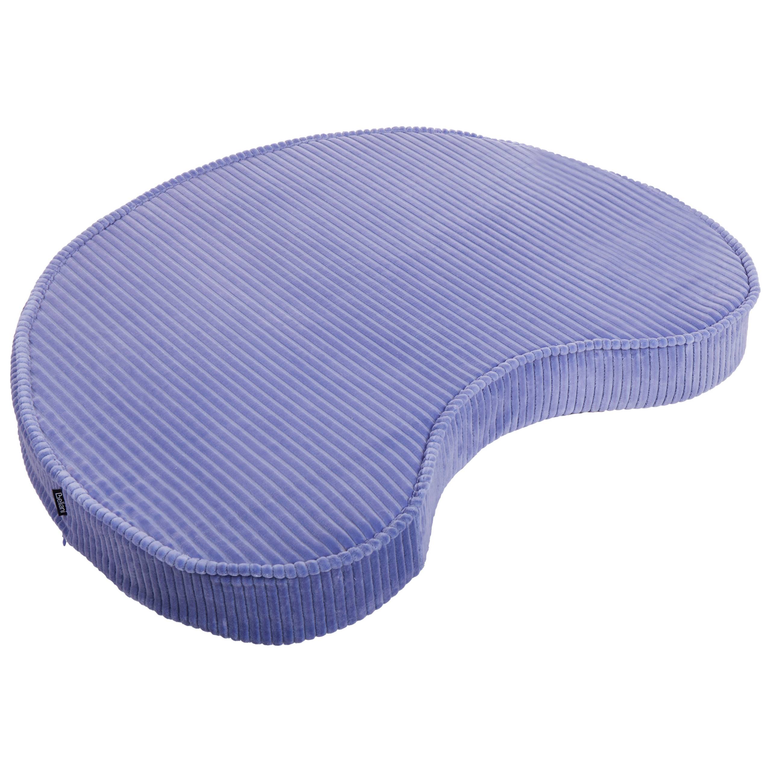 Beliani - Coussin de sol Velours Violet clair NILI - 40x25x10- Beliani - Image 6