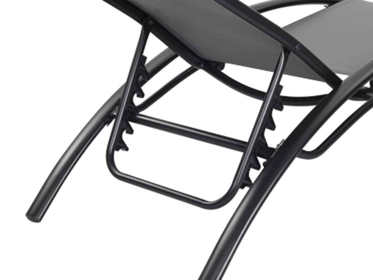 Habitat Et Jardin - Bain De Soleil En Aluminium "beauty" - Phoenix - Gris Foncé / Noir - Lot De 2 -habitat Et Jardin - Imagen 3