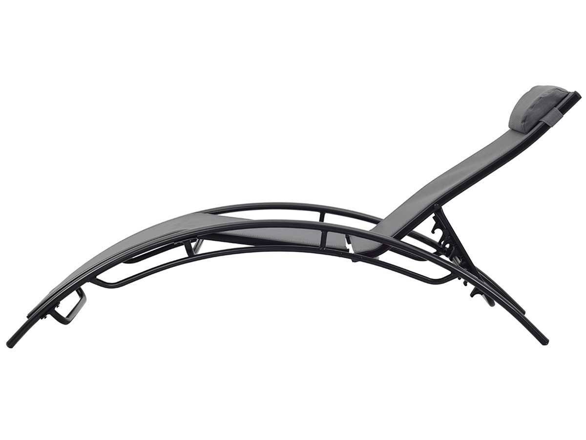 Habitat Et Jardin - Bain De Soleil En Aluminium "beauty" - Phoenix - Gris Foncé / Noir - Lot De 2 -habitat Et Jardin - Imagen 4