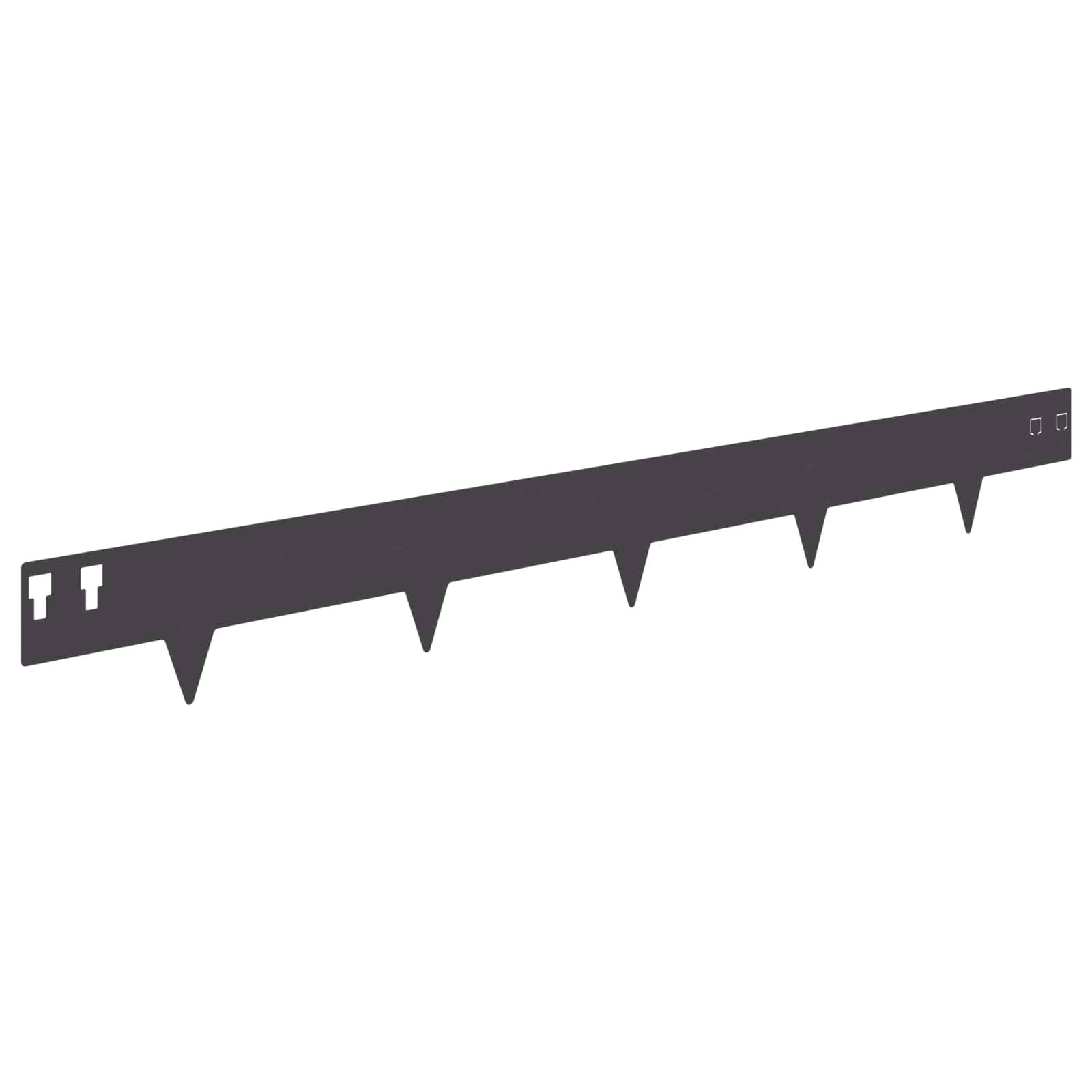 Bordures de pelouse acier noir 100 x 12 cm, Poids:15.76kg - PANGIVO - Image 6