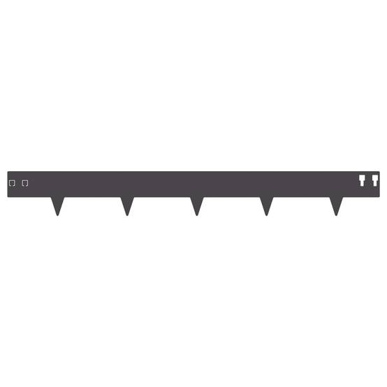 Bordures de pelouse acier noir 100 x 12 cm, Poids:15.76kg - PANGIVO - Image 5