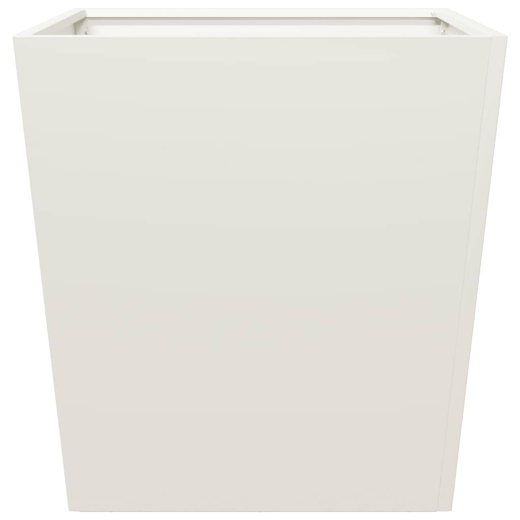 Jardinière acier blanc 50 x 50 x 50 cm - PANGIVO - Image 5