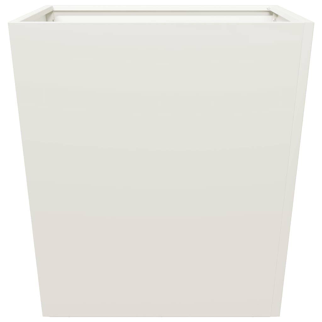 Jardinière acier blanc 50 x 50 x 50 cm - PANGIVO - Image 4