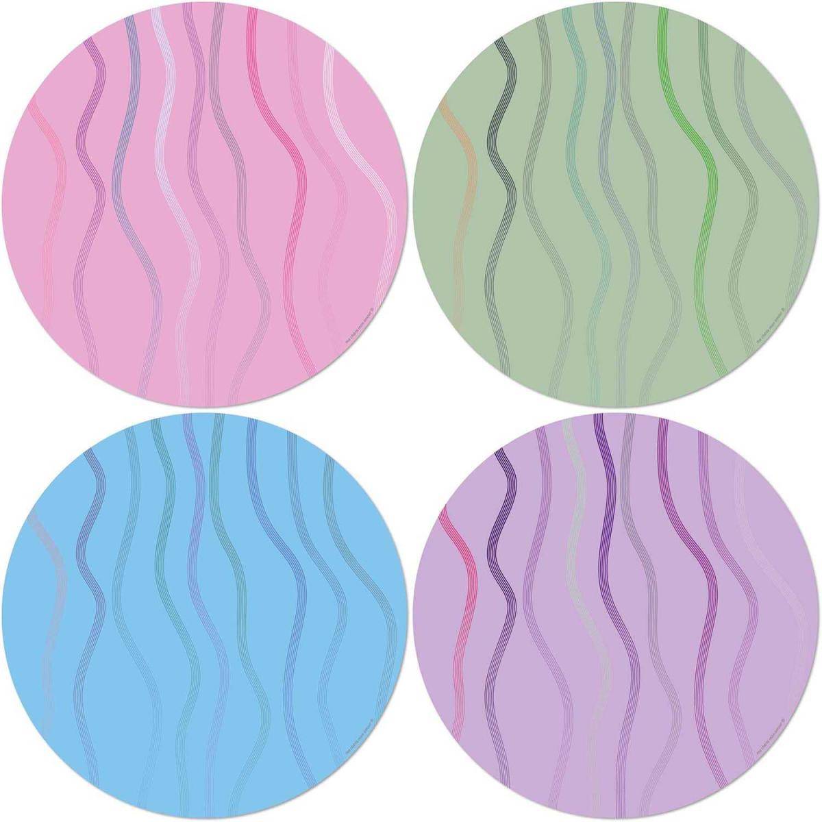 Set de table en vinyle 38 cm Ibiza Lot de 4 sets de table motifs assortis - Imagen 1