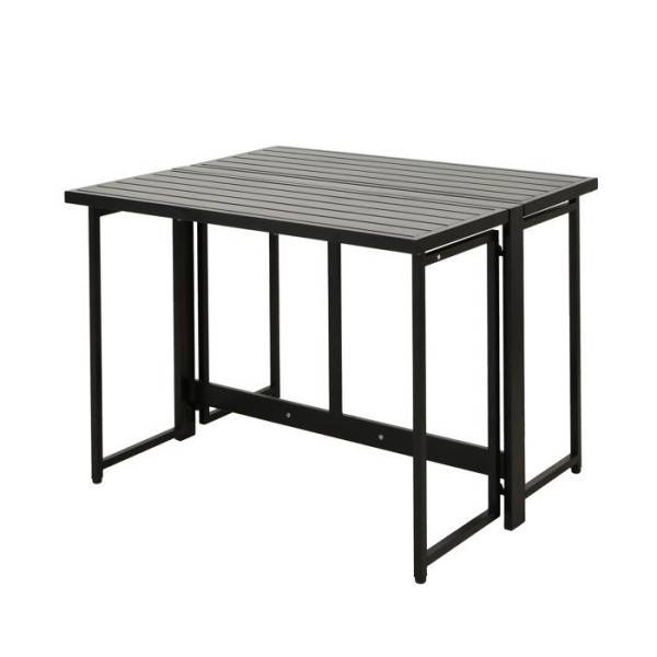 MARKET24 - Table de jardin FERRET - Pliante - Métal - 4 personnes - 98 x 80 x 72 cm