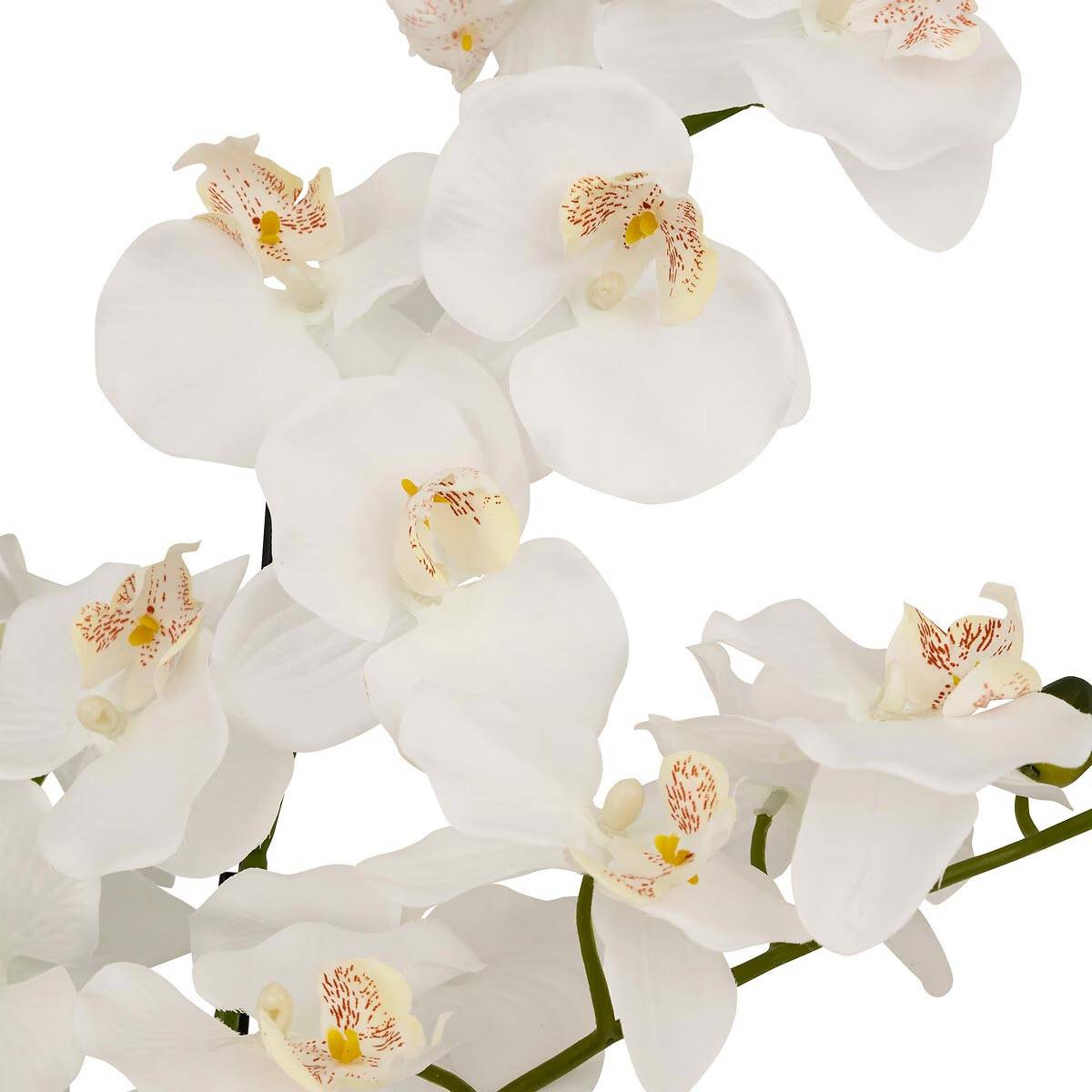 Orchidée Artificielle en Pot "Mick" 80cm Blanc - Image 3