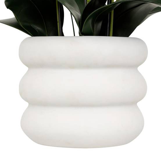 Orchidée Artificielle en Pot "Mick" 80cm Blanc - Image 2