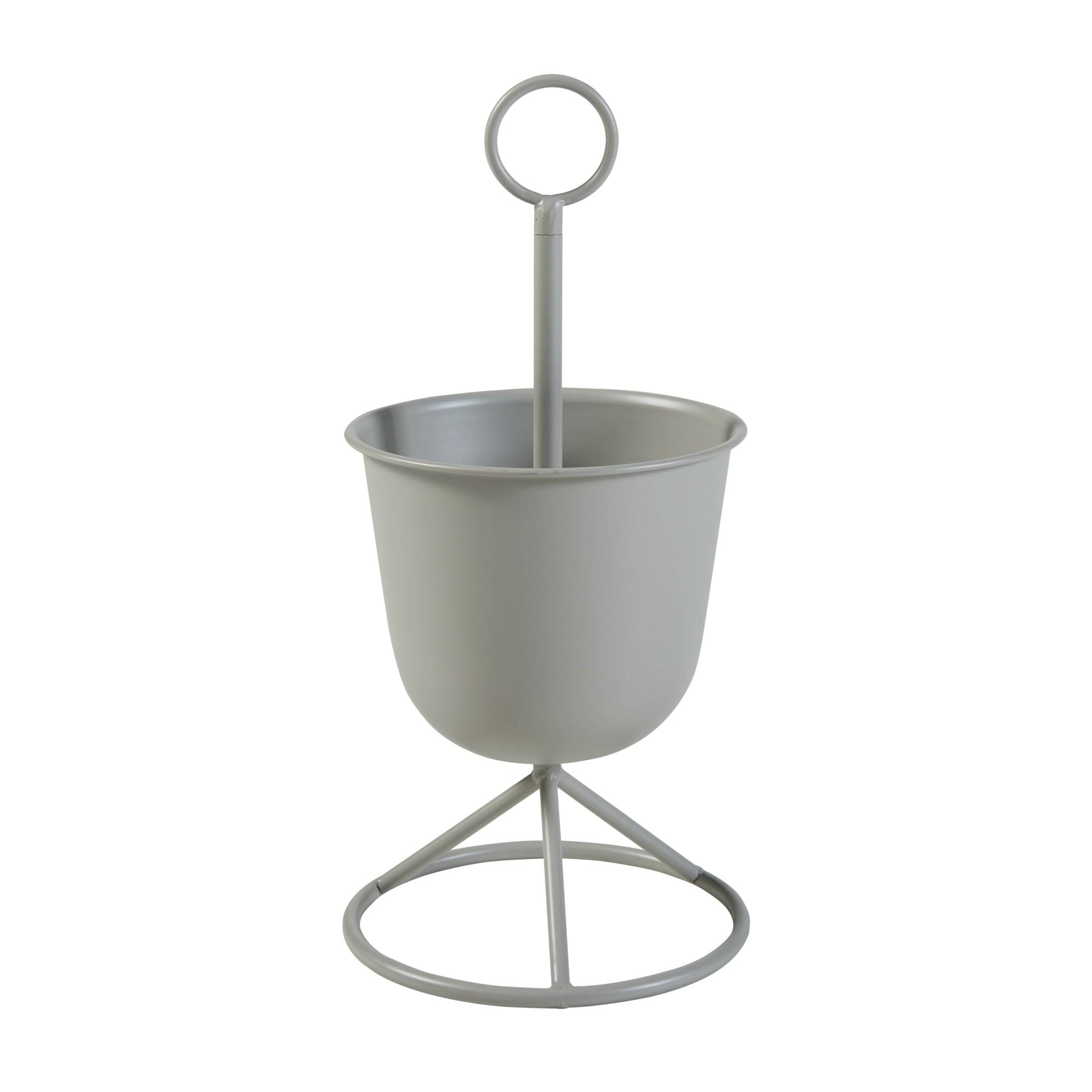 Helloshop26 - Porte-plantes style intemportel support 48 x 23 cm 1 cache-pot beige - Image 1