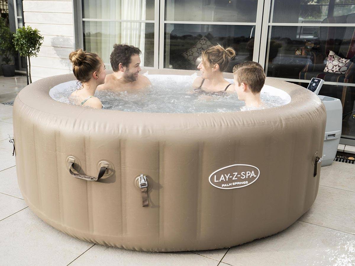 Bestway - Spa gonflable Lay-Z-Spa Palm Springs rond Airjet 4/6 places - Bestway - Imagen 2