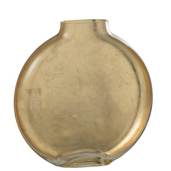 J-Line - Vase plat en verre transparent 24x5x26 cm - J-Line - Image 1