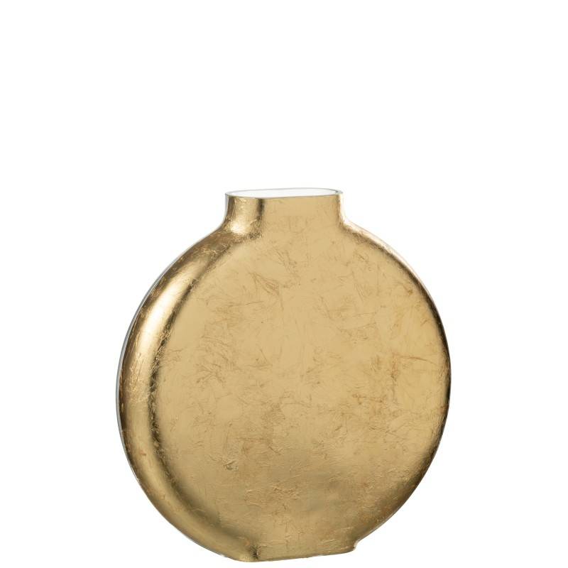 J-Line - Vase plat en verre transparent 24x5x26 cm - J-Line - Image 3
