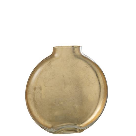 J-Line - Vase plat en verre transparent 24x5x26 cm - J-Line - Image 2
