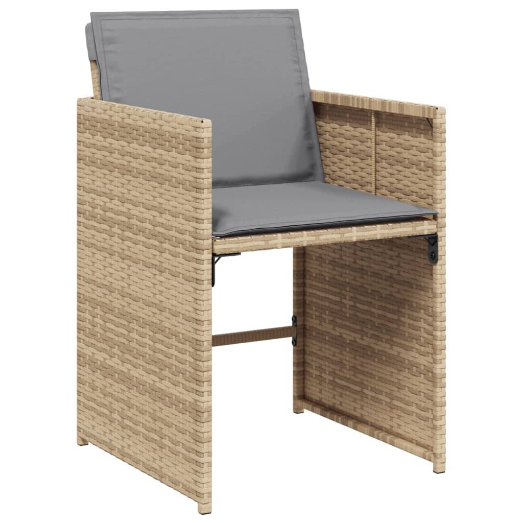 Prolenta Premium - Chaises de jardin rotin beige 50,5 x 54 x 79 cm - Prolenta premium p390.5 - Image 3