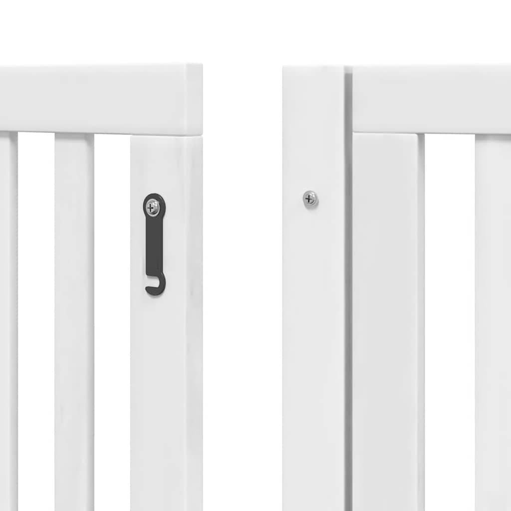 Barrière pour chien bois de peuplier blanc 480 x 2 x 60 cm - PANGIVO - Image 9